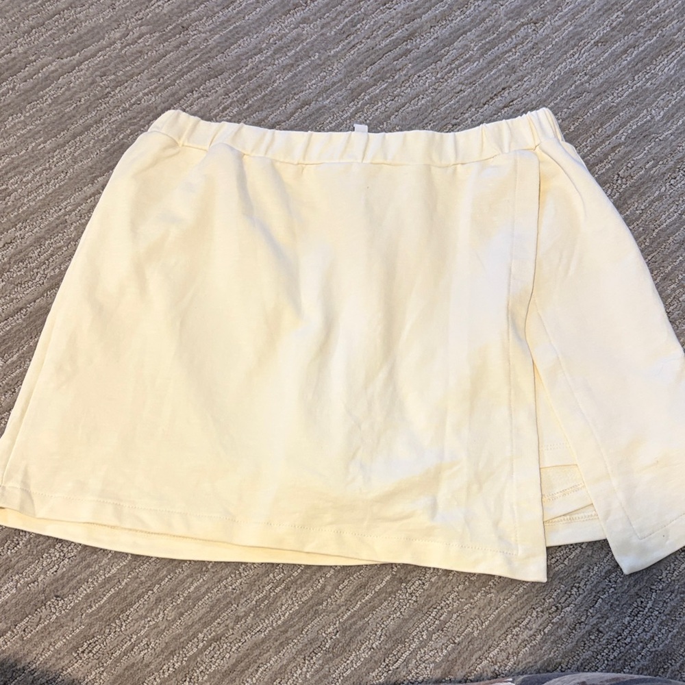 Known Supply Pearl White Mini Skort